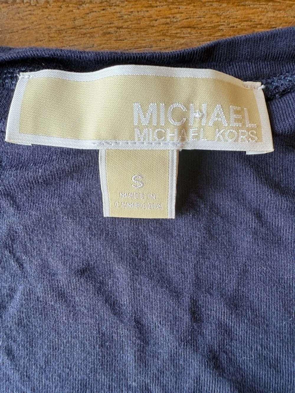 Michael Kors Dark Navy Layered Sleeveless Tank